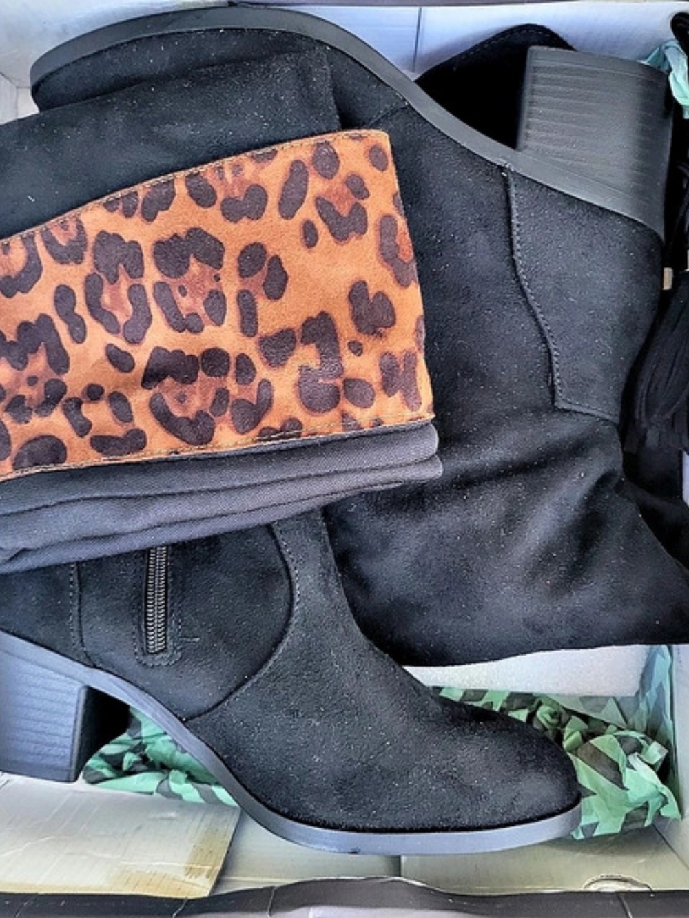 Forever 21 Over-the-Knee Boots Black US 6